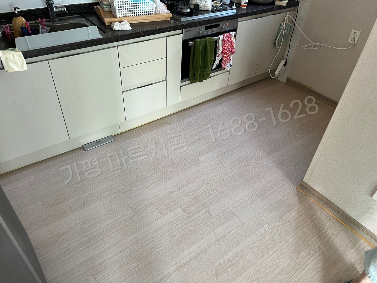 가평 상면 바닥공사 마루시공업체 강마루 스타 하이마루 워시오크 아파트 시공 후