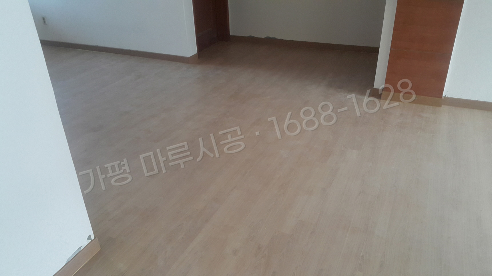 가평 설악면 바닥공사 마루시공업체 강마루 한솔 울트라 내츄럴오크 아파트 시공 후