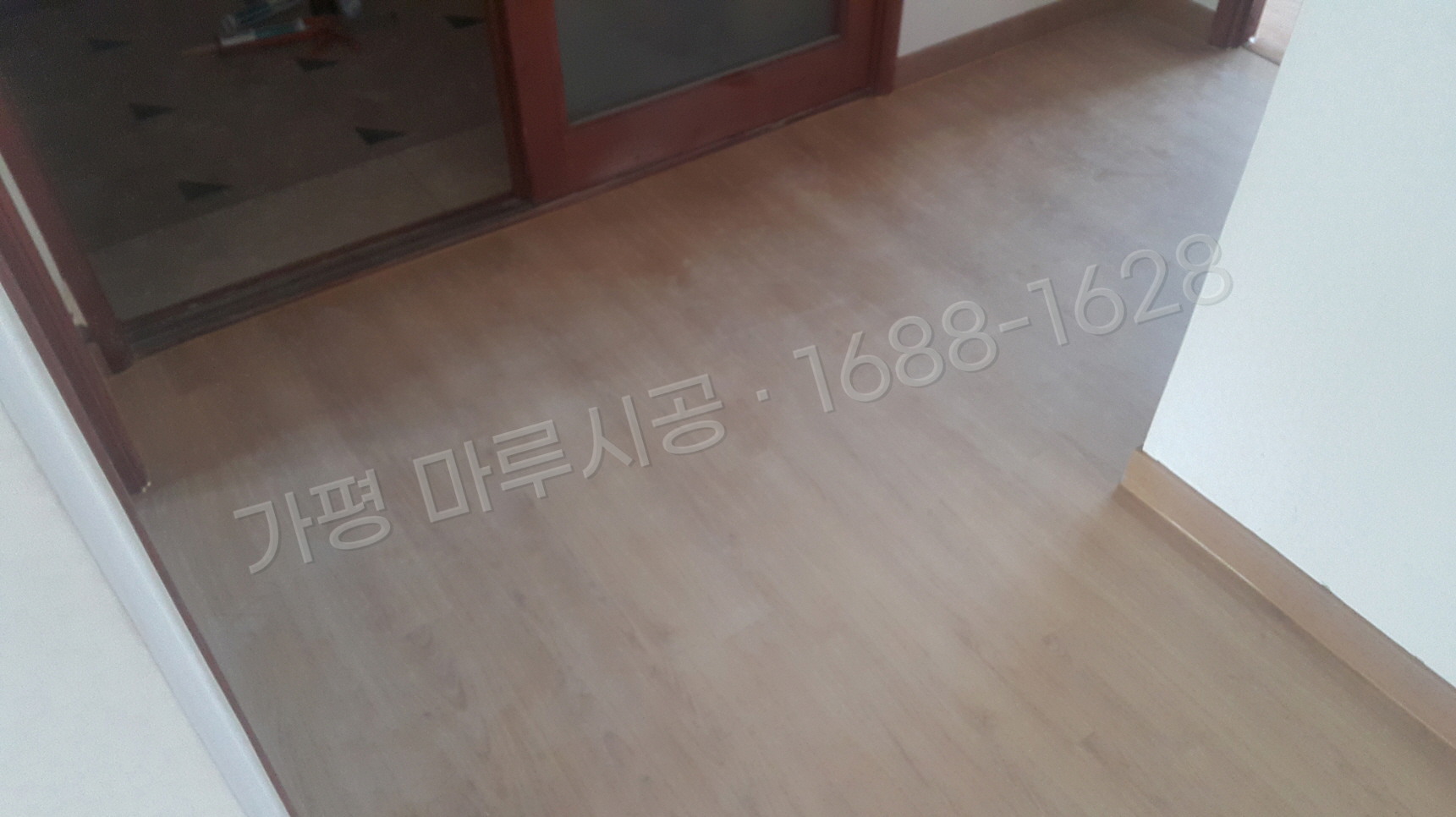 가평 설악면 바닥공사 마루시공업체 강마루 한솔 울트라 내츄럴오크 아파트 시공 후